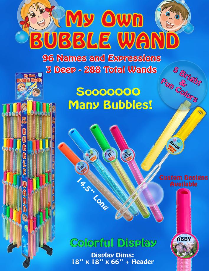 Personalized Bubble Wands